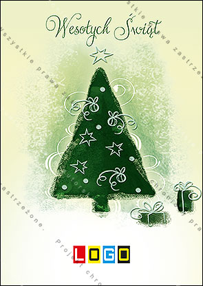 kartka świąteczne - wzór BZ1-077 awers