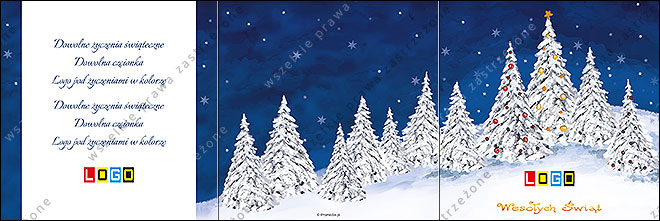 kartki świąteczne z kolędami - CD-karnet - wzór cdkarn_BK-002 awers