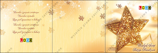 kartki świąteczne z kolędami - CD-karnet - wzór cdkarn_BK-136 awers
